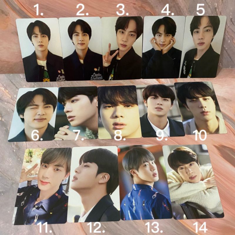 BTS Official Dicon 101 Photocard PC Sharing Member Jin Seokjin Ready