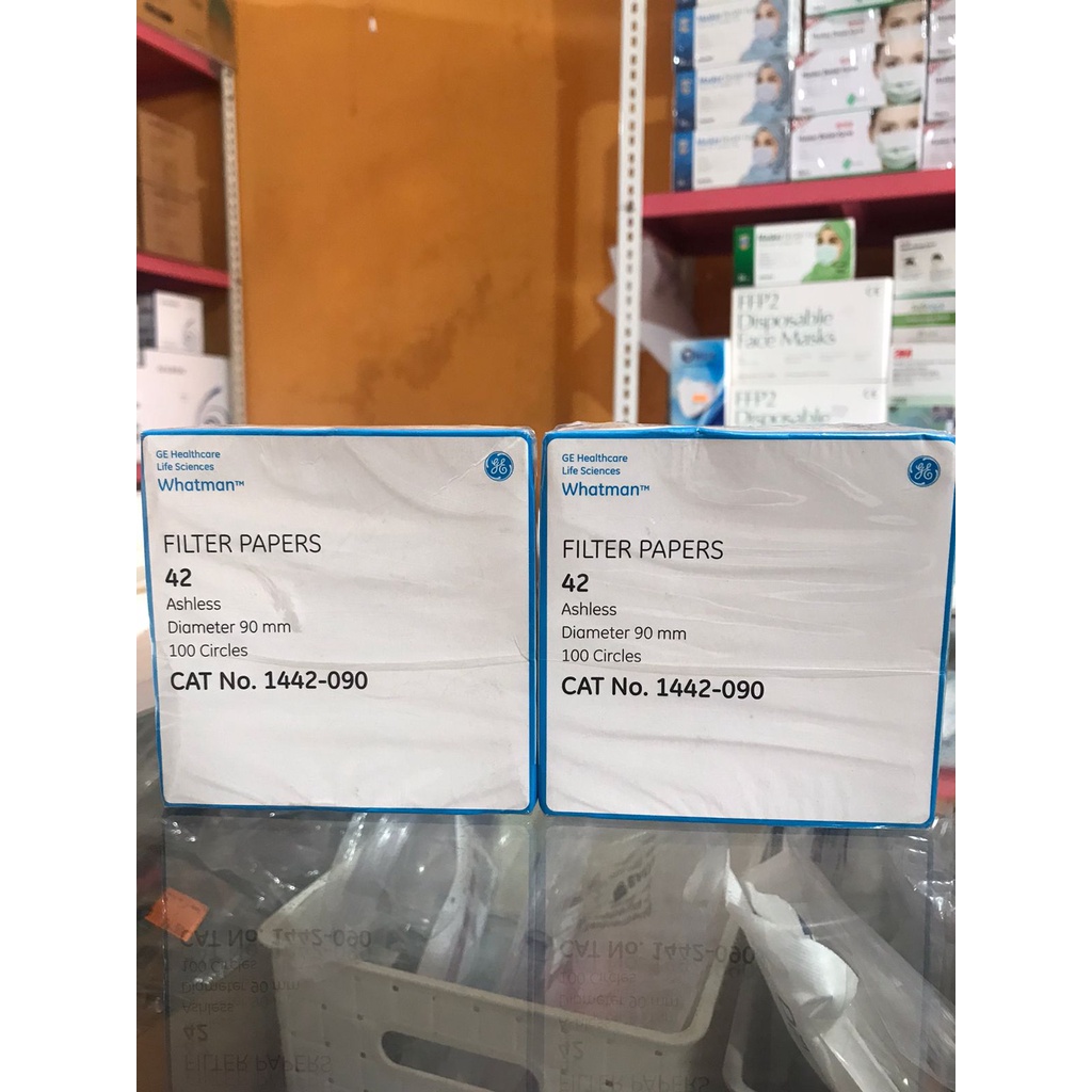 Kertas Saring Whatman no.42  diameter 90 mm per pcs