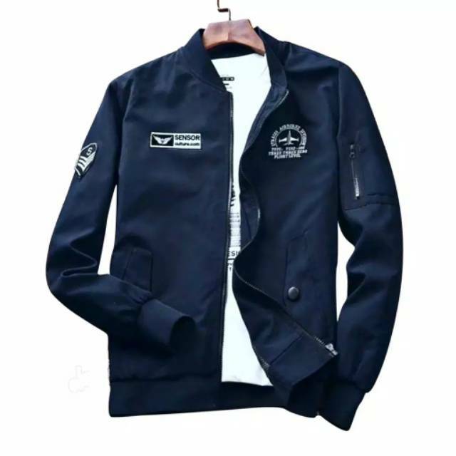 JAKET BOMBER PRIA / JAKET BOMBER CANVAS PRIA TAHAN ANGIN