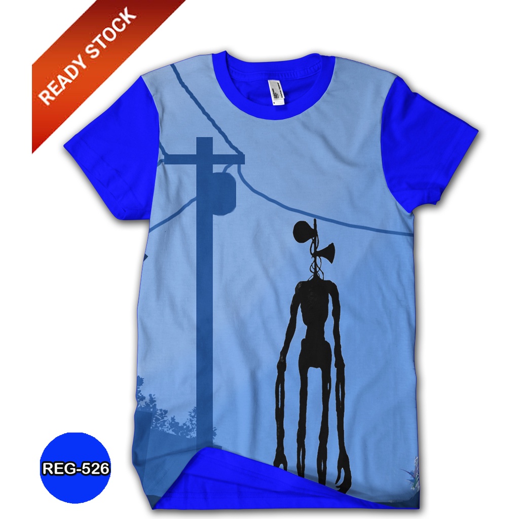 Baju Siren Head Baju DEWASA Anak Cowo 3D Serial Katun TV #REG-526