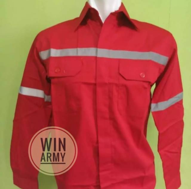 Wearpack Safety Baju Safety Baju Kerja Bordir K3 dan Bendera Indonesia