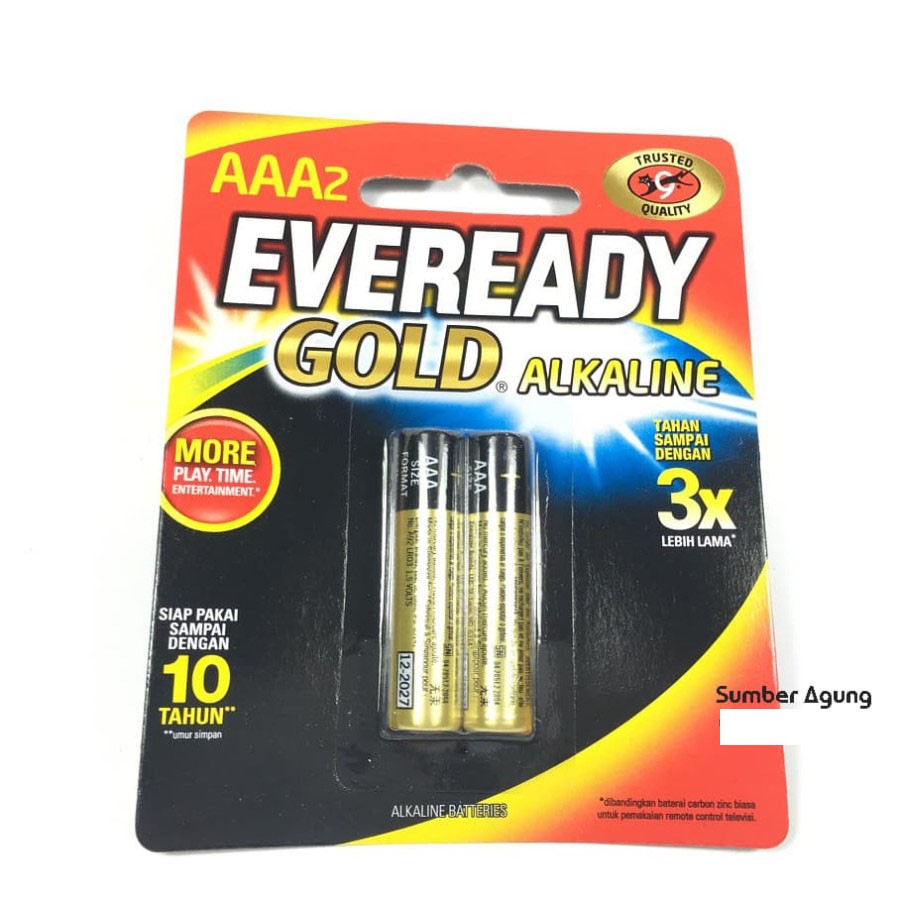 Baterai Alkaline A3 Kecil AAA Batu Eveready Gold Untuk Remot Remote