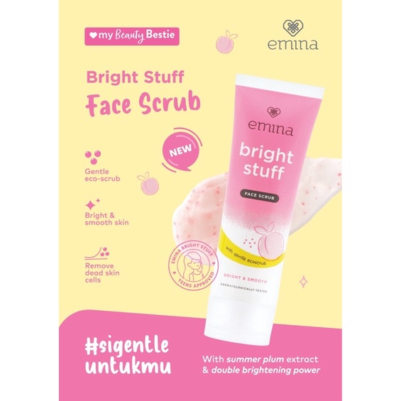 Emina Bright Stuff Face Scrub 50ml