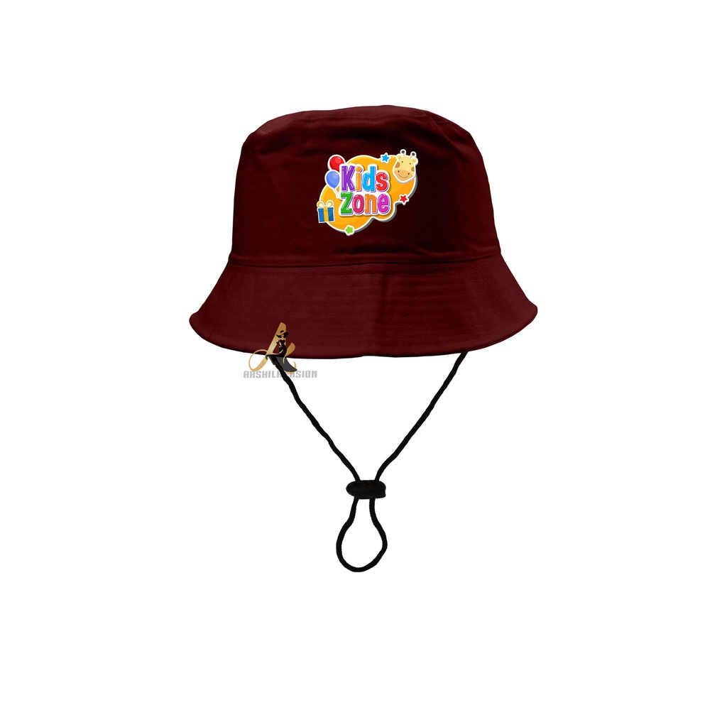 Topi Bucket Anak Laki-laki Perempuan umur 2-8 tahun SABLON Kidz Zone