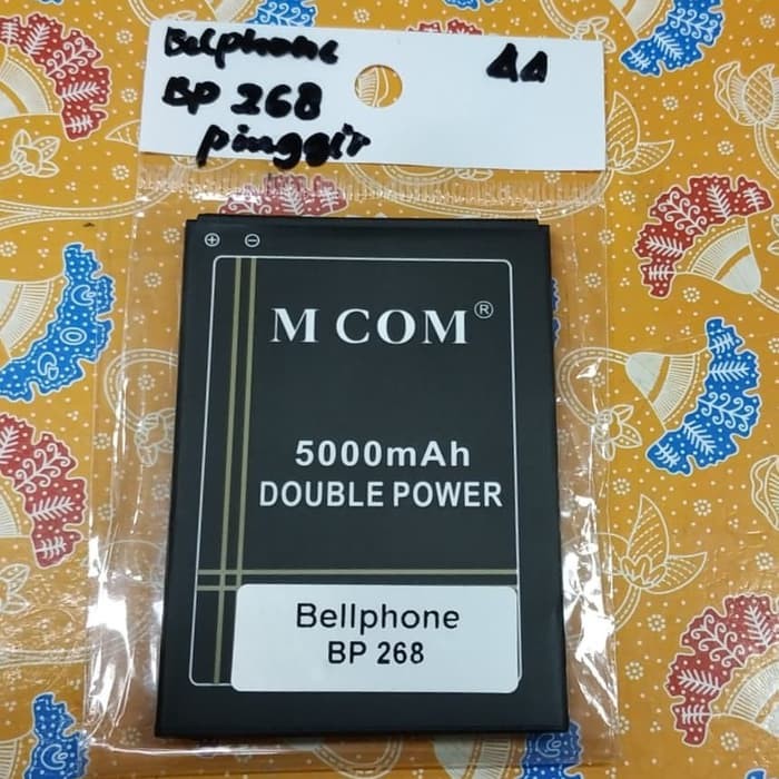 Baterai bellphone BP 268 BP268 double power mcom 5000mah battre batre