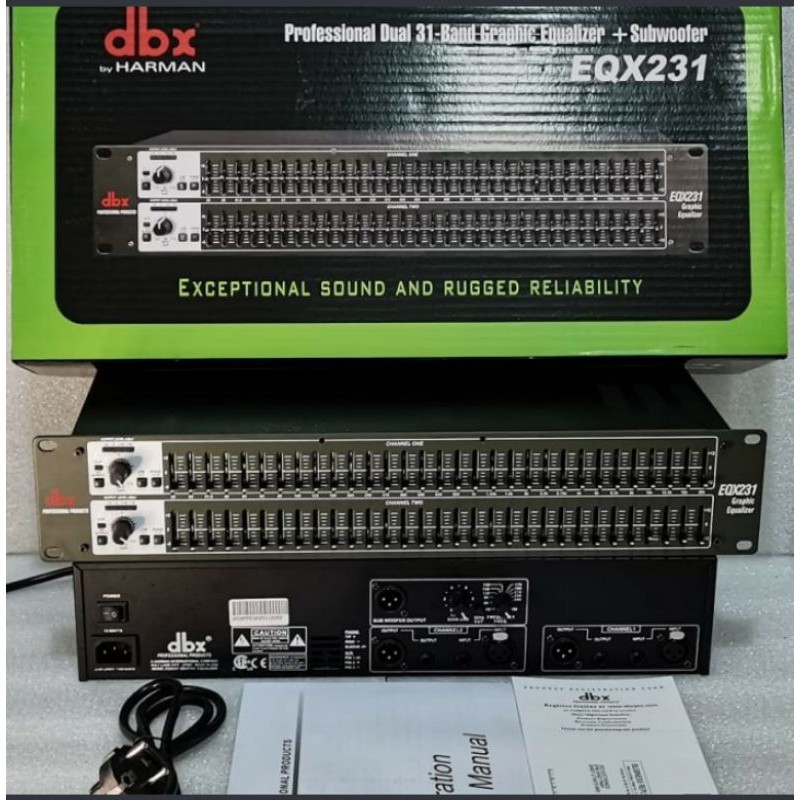 Equalizer DBX EQX231 plus Subwoofer