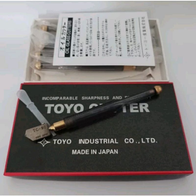 

Alat Potong belah kaca TOYO CUTTER TC 90 ORGINAL JAPAN