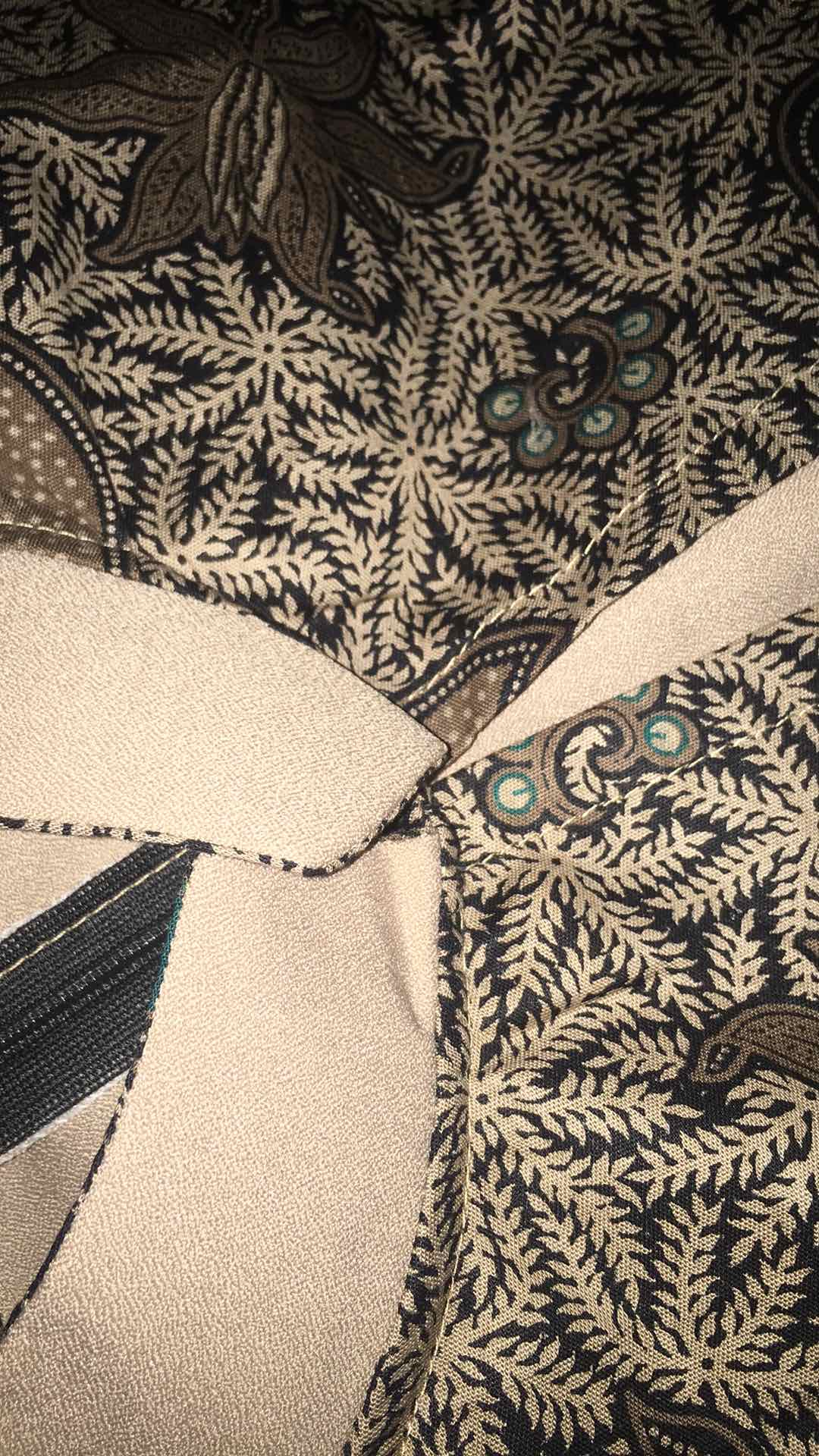 Tey-17 Batik Wanita Asj Sa Hrb026 Kenongo Kemeja Tosca Pendek