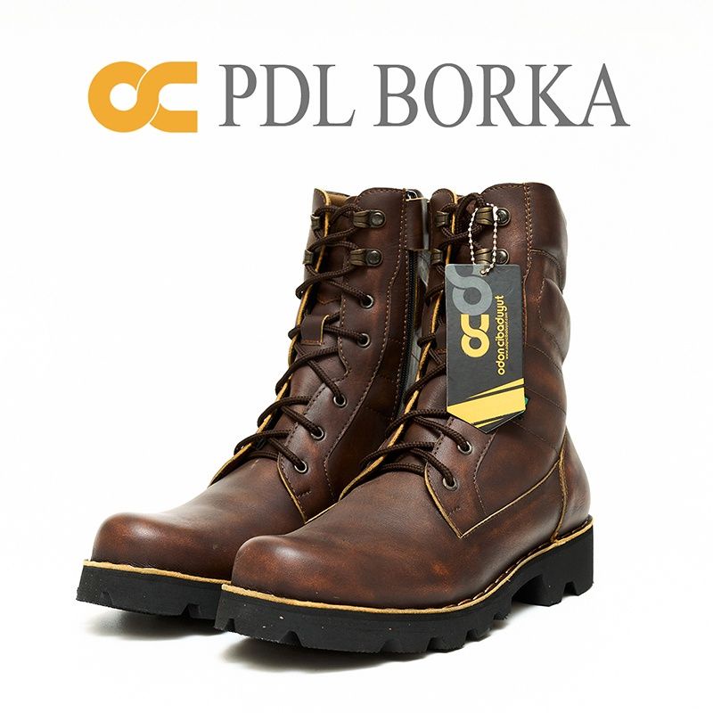 PDL BORKA, Sepatu Boot kulit safety OC