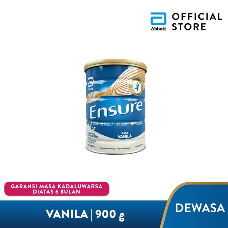 

ENSURE VANILA/COKELAT 900GR SUSU NUTRISI DEWASA RENDAH LAKTOSA - ADULT NUTRITION POWDER