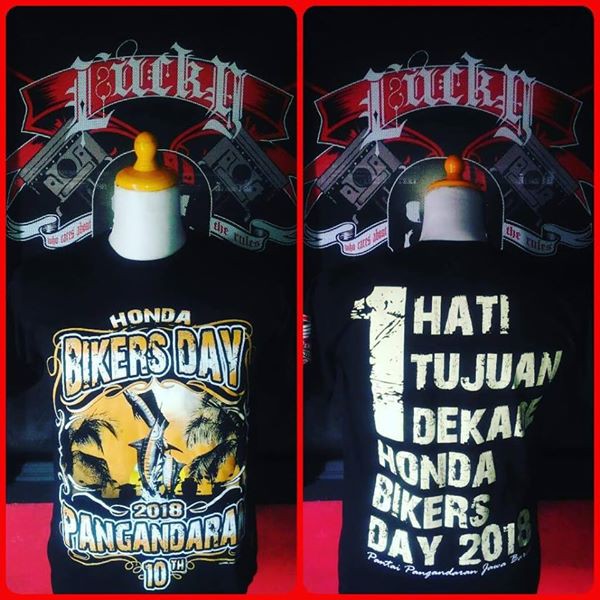 KAOS HBD (HONDA BIKERS DAY ) KAOS HONDA FREE STICKER