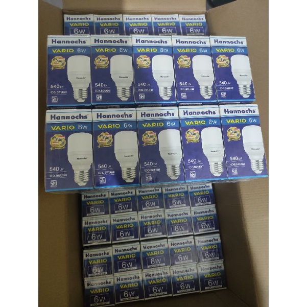 hannochs Vario LED 6 w ,E27 warna PUTIH 6500 K