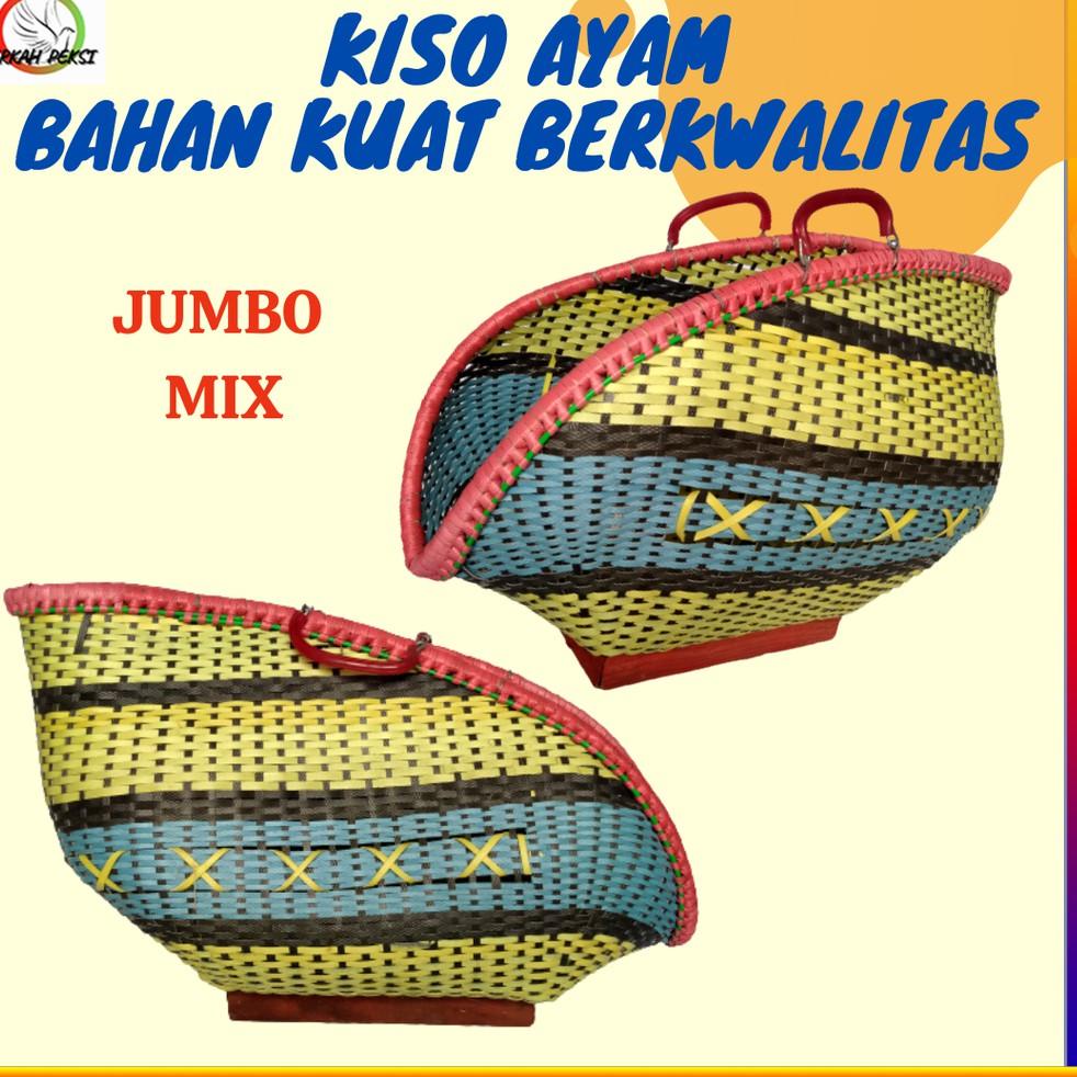 [KODE PRODUK BWQM962] TAS KISO AYAM MIX BAMBU ROTAN PLASTIK FIBER SUPER JUMBO KUAT LAPANG COCOK PELU