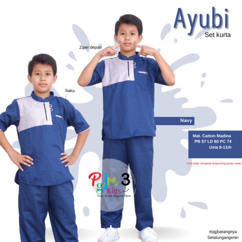 AYUBI KURTA SET ANAK COWOK BY PGJ KIDS