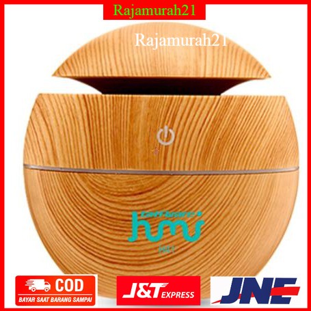 Aromatherapy Air Humidifier Desain Kayu Yellow