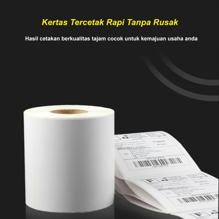 Kertas Sticker Thermal Label Barcode Premium UK 100x150mm Isi 300 pcs