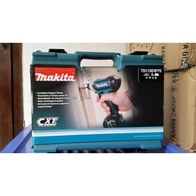 Mesin Bor Obeng Baterai Makita TD 110 DWYE