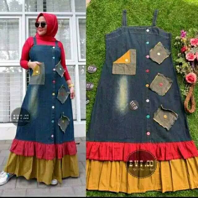 Overal jeans junov rainbow