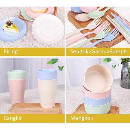 PERALATAN MAKAN KELUARGA SET 6 PCS