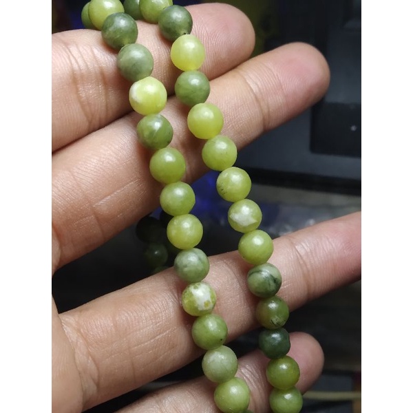 tasbih gelang giok sojol sulawesi asli isi 33 butir