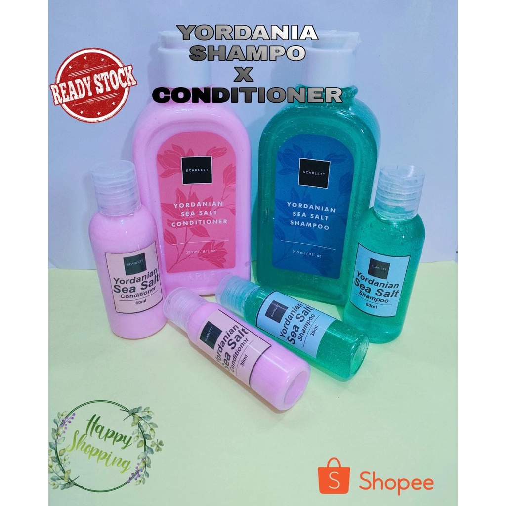 BISA COD/ READY SCARLETT YORDANIAN SEA SALT SHAMPOO CONDITIONER MINI