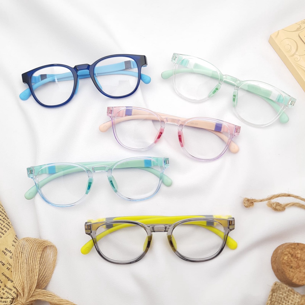 [Bisa COD] [Kacamata Anak TRD 09] 50-16-125 Kacamata Anti Radiasi Komputer / HP / Kacamata Minus / K