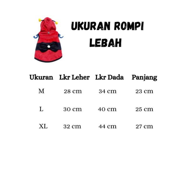 Rompi Lebah untuk Anjing dan Kucing