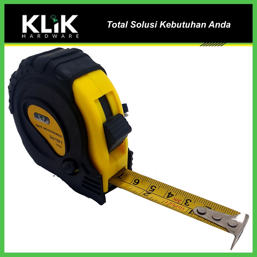 KTP Roll Meter Magnet 3 Meter - Rol Meteran Karet Measuring Tape 3 M