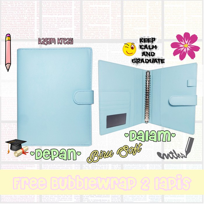 

CODE306 Binder Polos KULIT 20 RING (Kertas A5)