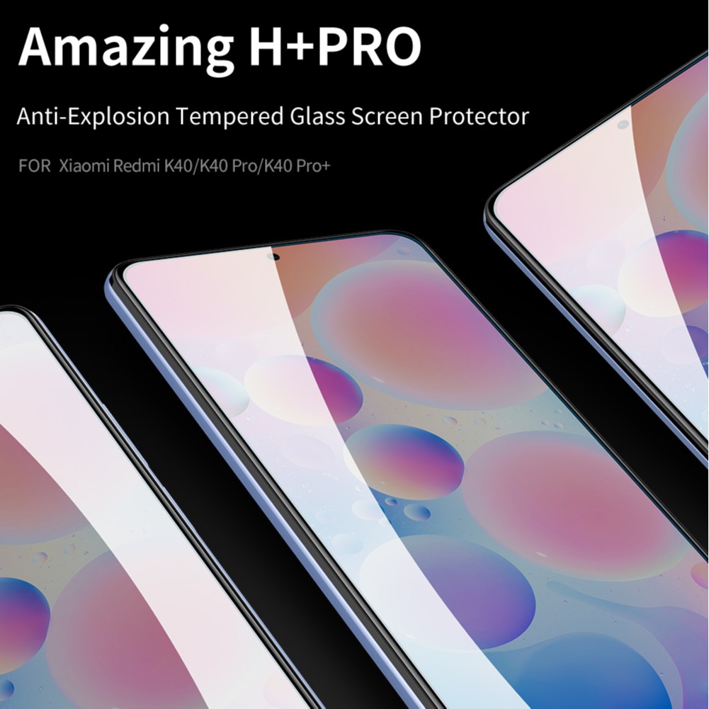 Tempered Glass XIAOMI Redmi K40 / K40 Pro + Nillkin Amazing H+ Pro