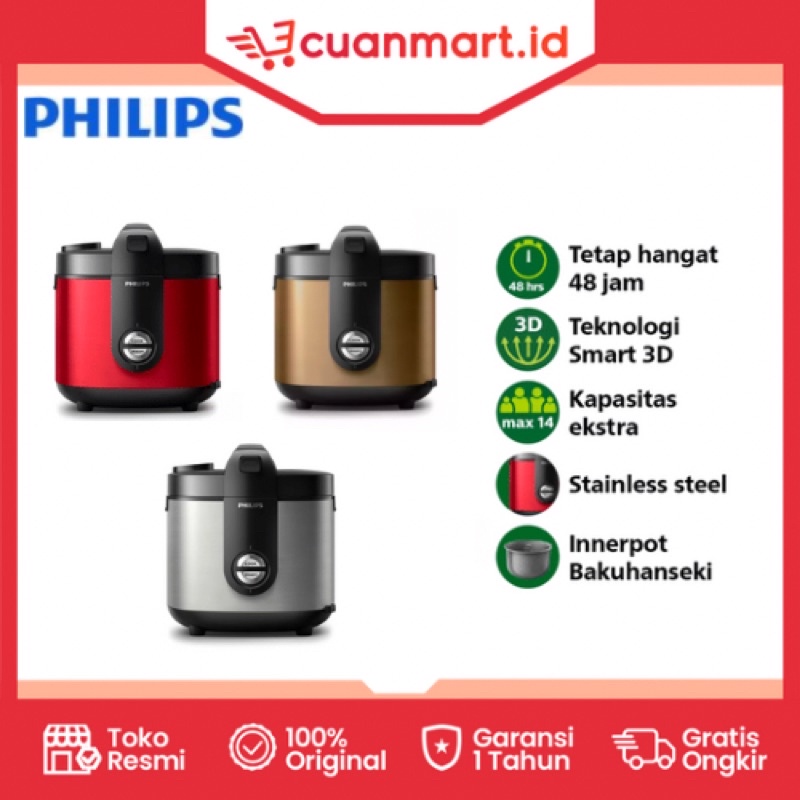 Philips Rice Cooker HD 3138/ Magicom Philips HD 3138 (SPESIAL DISKON)