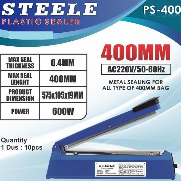 *#*#*#*#] AGA88 STEELE Alat Pres Plastik 40 cm Mesin Kemasan Impulse Sealer 400