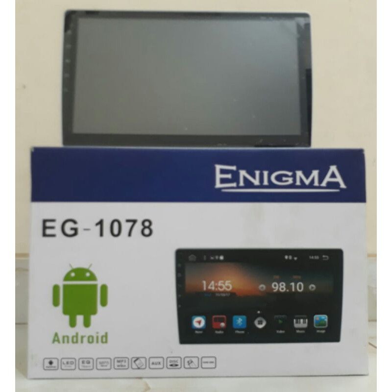 Head unit double din enigma eg-1078 android 10 inch dvd player