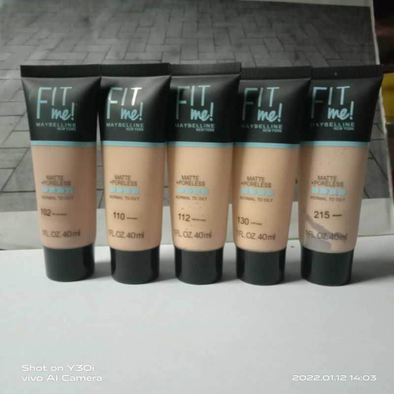 FOUNDATION FIT ME MAYBELLINE MATTE+PORELESS