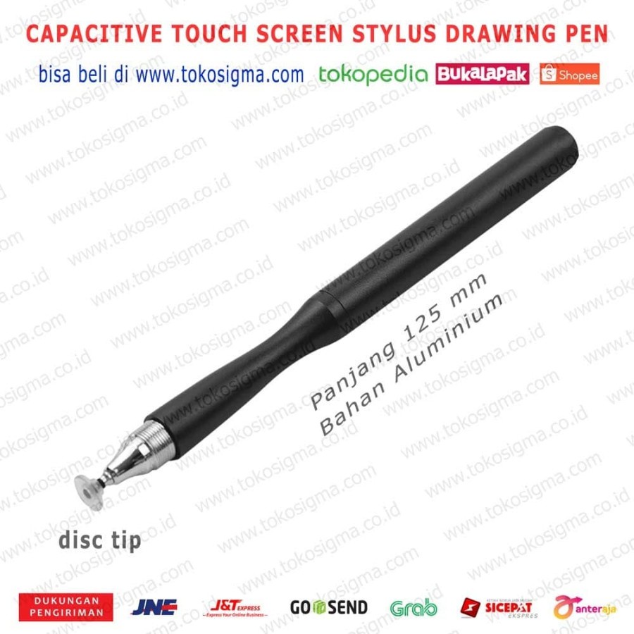 Capacitive Pen Disc Touch Screen Drawing Stylus Tab HP Android IPHONE