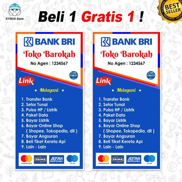 [ TERMURAH ] BANNER SPANDUK AGEN BRILINK BRI LINK