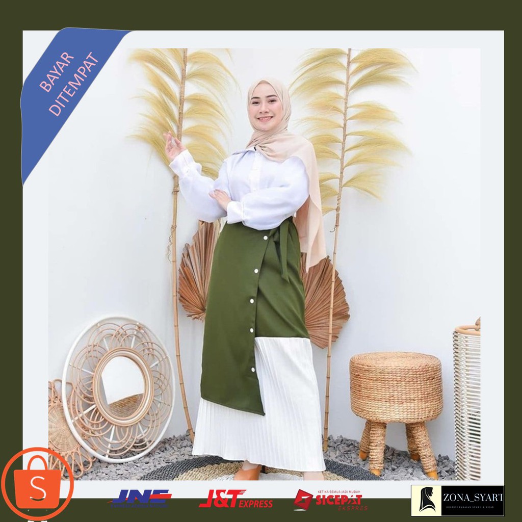 Rok Flare Tutu Skirt Polos Wanita Terbaru Uniqlo Skirt