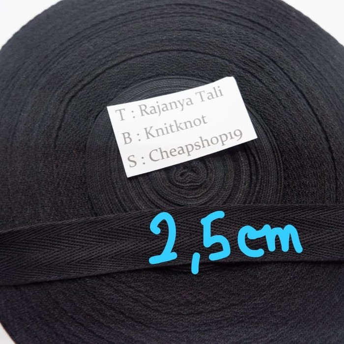 

Pita Katun/Twill tape cotton/Tape katun 25mm - Mentah Rawhite RJT