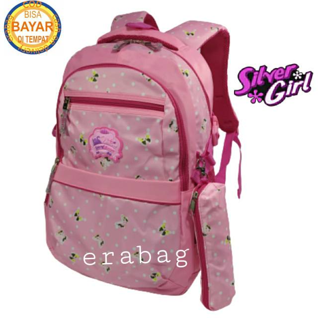 Tas Ransel sekolah SD SMP SMA anak perempuan Silvergirl Alto