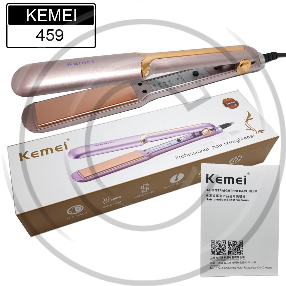 KEMEI / KM-459 / Catokan Pelurus / Pengeriting Rambut / Hair Straightener - CO