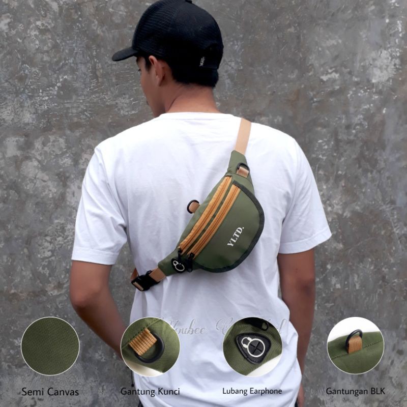 Tas Selempang Waistbag mini pria termurah