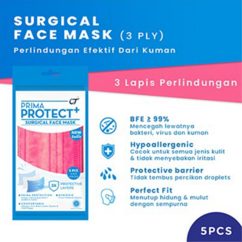 Prima Protect+ Surgical Mask Isi 5pcs