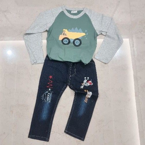 Baju Setelan anak Import / bahan super soft (1 set) kode B001