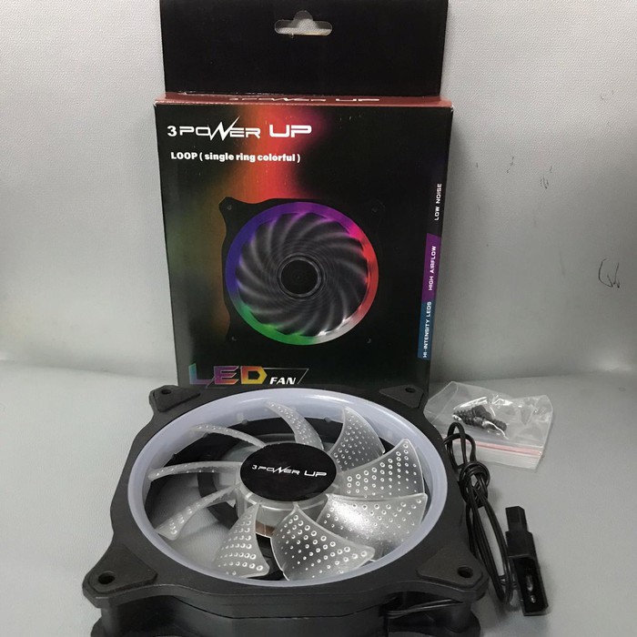 Power Up Loop Fan Casing 12Cm Single Ring LED