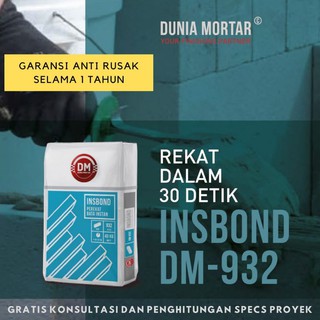 DUNIA MORTAR INSBOND Perekat Hebel Lem Bata Ringan Semen 