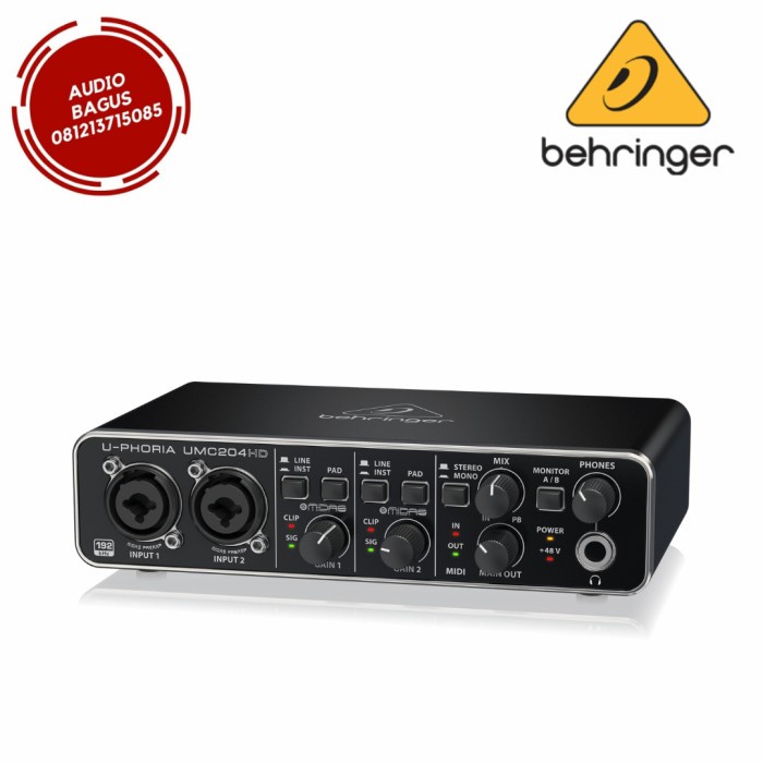 {suhadistore} Behringer UMC204HD / UMC-204HD / UMC 204 HD / Soundcard  Limited