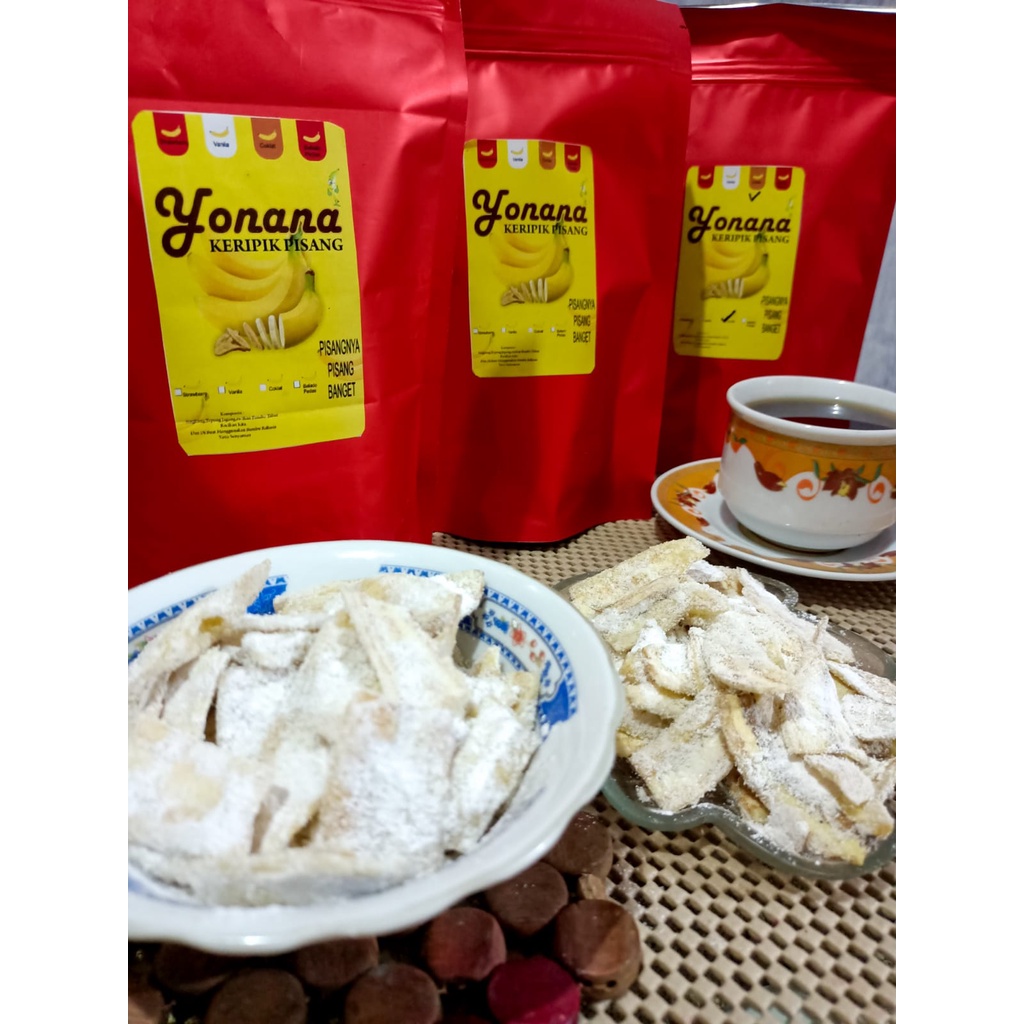 

Keripik Pisang Aneka Rasa Vanila Khas Lampung 100Gram