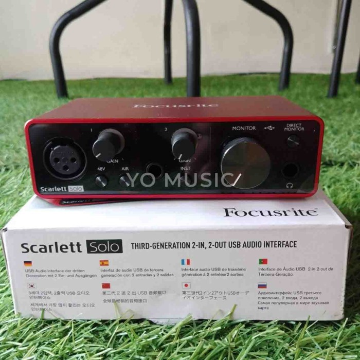 Звуковая карта focusrite scarlett solo 3rd