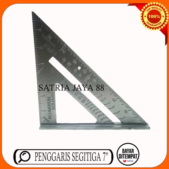 

Murah Penggaris Siku Segitiga Alumunium 7 Inch Speed Square Murah Berkualita Promo