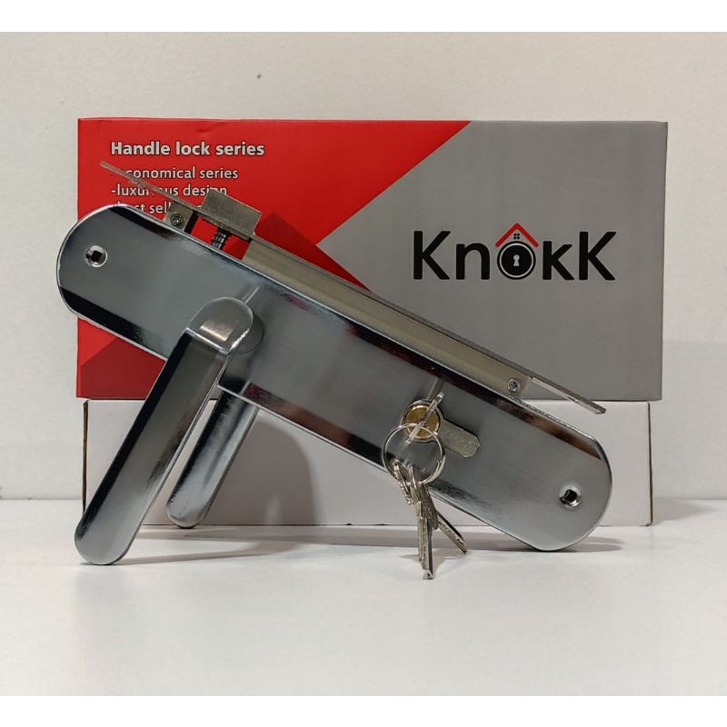 Kunci Pintu Besar KNOKK 185 SN / Handle Besar Knokk / Handle Pintu 25 cm Komplit